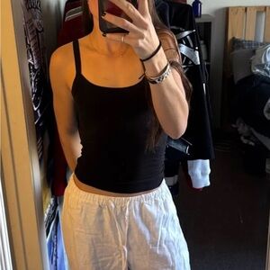 SUPRE Black Slim Strap Camisole Tank